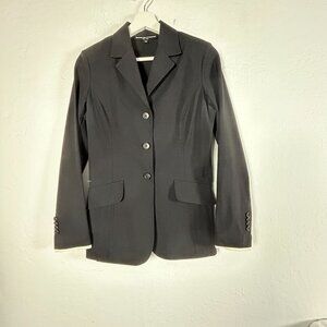 Charles Ancona New York Womens Black Single Breasted Equestrian Blazer Size 10
